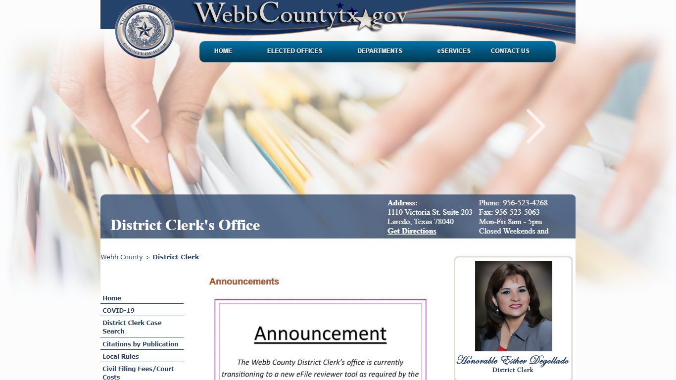 District Clerk - Webb County, Texas