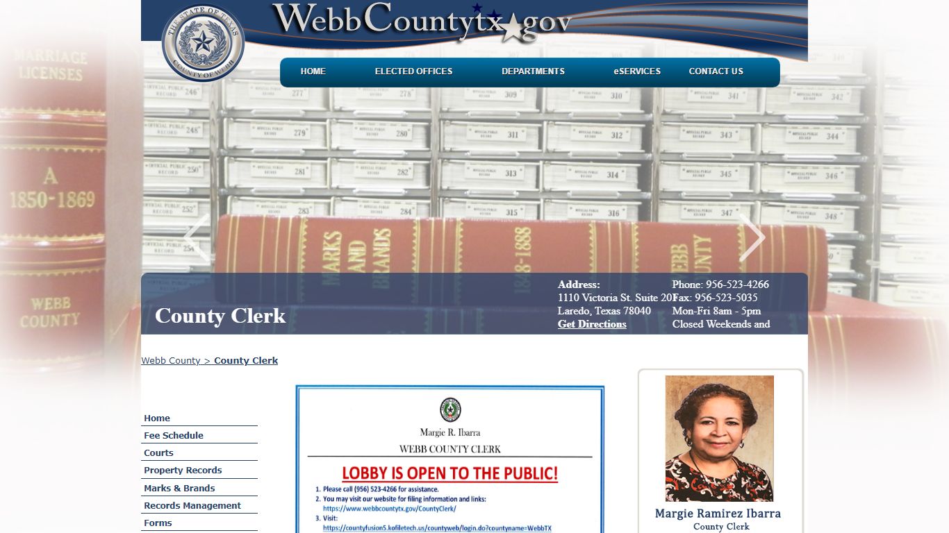 County Clerk - Webb County, Texas